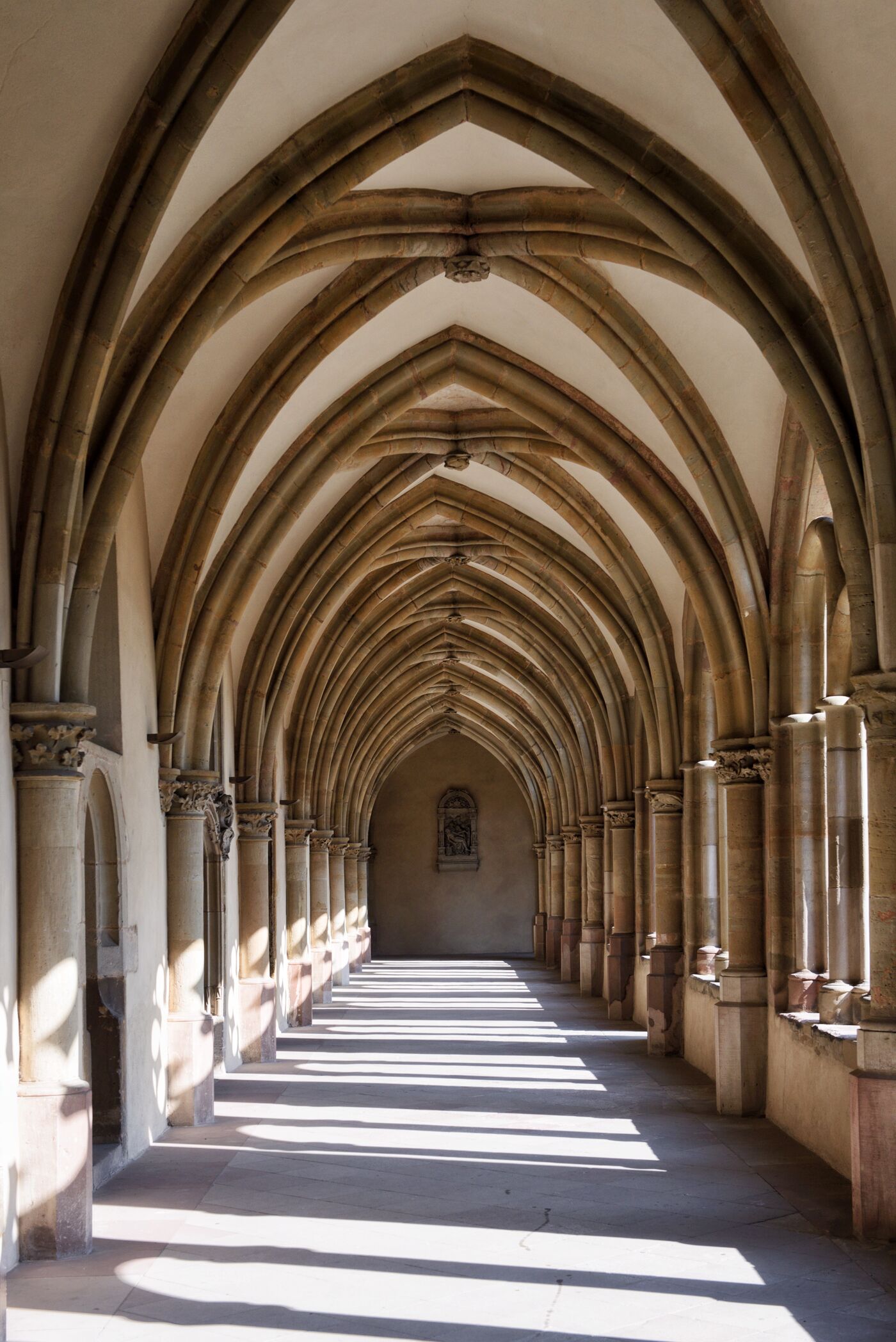 Gothic vaulted cloister arches
